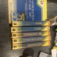 Official Commodore 64 (C64) Programming & Educational Lot 7 Items (CIB with Stencil)
