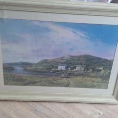 Framed painting of clifden bay