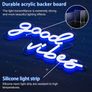 Good Vibes Neon Sign, Neon Light Powered by USB with Switch Wall Decor 16.1inch x 8.2 inch Image 5