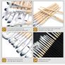 Set of 32 paintbrushes in case Image 5