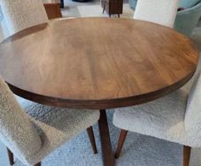 150cm Round Dining Table Ex Display Like New