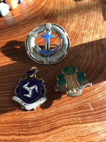 3 old enamel pieces