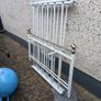 White metal double bed frame Image 2