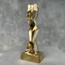 Cubist Lady - Polished Bronze Image 2