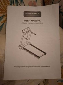 Power Track 6000 Folding Treadmill with incline