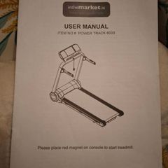 Power Track 6000 Folding Treadmill with incline