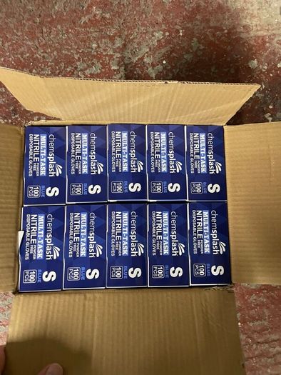 Nitrile Powder Free Disposable Gloves - Size S - 10 Packs Of 100