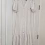 Size 6 River Island off white ruffle maxi dress Image 6