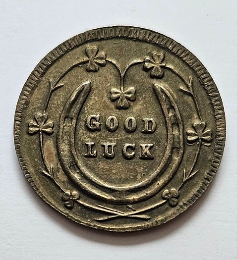 Vintage Irish Good Luck Retail Token - Bradmola Brand Hosiery - Vintage Irish Retail Token