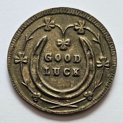 Vintage Irish Good Luck Retail Token - Bradmola Brand Hosiery - Vintage Irish Retail Token