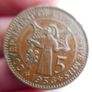 1956 Queen Elizabeth II Cyprus 5 Mils Coin Image 4