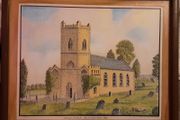 water colour painting  ( leighlinbridge)by T McAssey