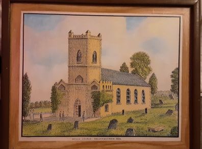 water colour painting  ( leighlinbridge)by T McAssey