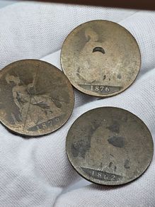 Great Britain Penny Lot Queen Victoria 1876 H 1879 1862