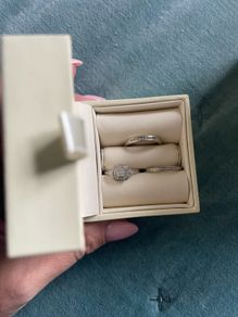 9ct white gold bridal set