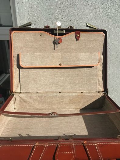 leather suitcases