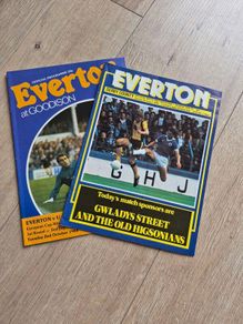 Old Everton Football Programmes