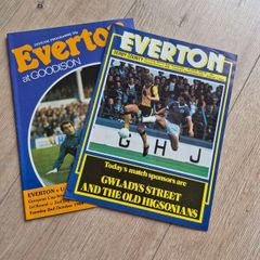 Old Everton Football Programmes