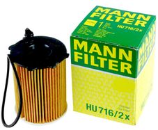 2No. Mann Oil Filter for Ford Transit Connect Box 2013 Onwards - 1.6 TDCi