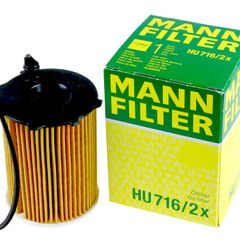 2No. Mann Oil Filter for Ford Transit Connect Box 2013 Onwards - 1.6 TDCi
