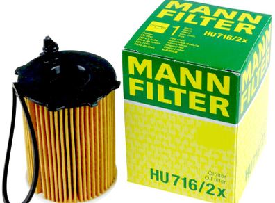 2No. Mann Oil Filter for Ford Transit Connect Box 2013 Onwards - 1.6 TDCi