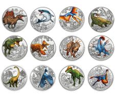Austria 3 Euro Coin Super Saurs Coins Full Set Encapsulated 2019-2022