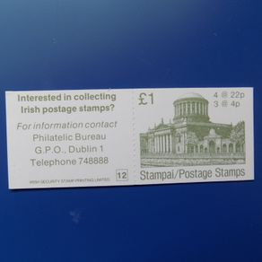 Ireland 1983.Definitive Stamp Booklet.Four Courts,Dublin.MNH.