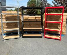 5x bays flatpack shelving