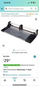 Amazon Basic paper cutter or trimmer A4