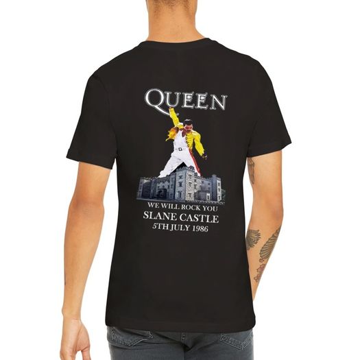 Queen Slane Castle 1986 Replica Premium Unisex Crewneck T-shirt