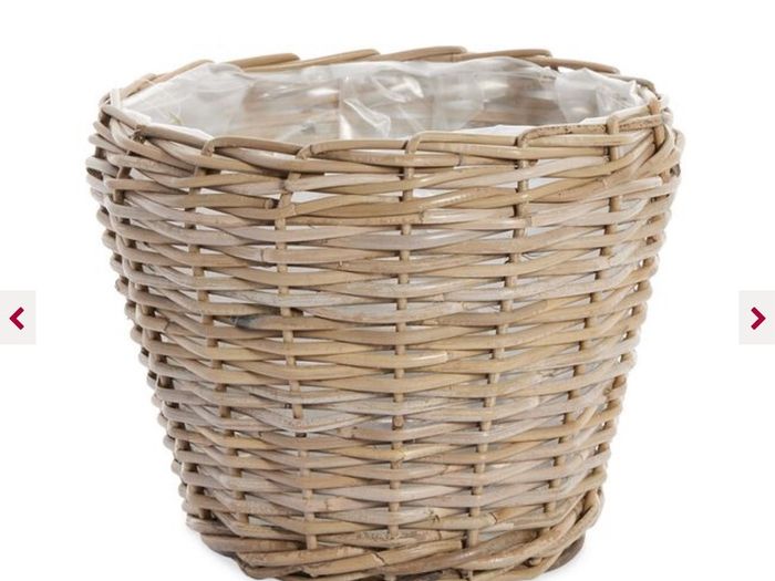 Indoor/outdoor New Medium Basket Pot