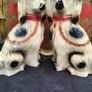 2 x Vintage Chalkware Dogs Image 3