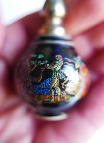 Vintage Miniature Pallini Greek Venus Perfume Bottle Handmade in Greece