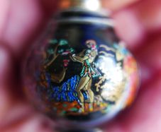 Vintage Miniature Pallini Greek Venus Perfume Bottle Handmade in Greece