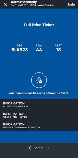 Dermot Kennedy tickets - a/w Ticketmaster to release transfer option