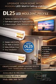 LED Wall & Ceiling Lighting  DL25 LED Profile