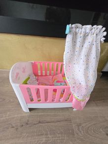 Baby born crib + baby born doll + accessories