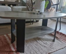oak grey coffee table