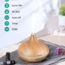 500ml Fragrance Essential Oil Diffuser for Aromatherapy with Adjustable Mist Modes Humidifiers, Ultrasonic Aroma Diffusers with Auto Shut-off, 7 Colorful LED Lights for Baby Room, Home, Spa Image 2