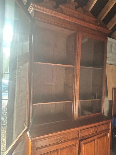Large antique mahogany bookcase