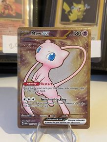 Mew Ex 206/165 - UPC Metal Card - NM