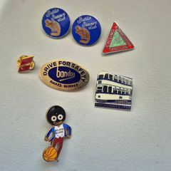 Vintage Enamel Badge Collection - 1950s Robertson's Gomm, Butlins, Tram Memorabilia