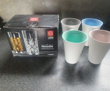 Set of Glass Tumblers and Mugs