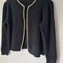 Monsoon black cardigan with pearl detail size XL, UK 14/16 Image 2