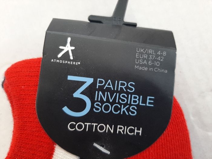 3 new pairs invisible socks