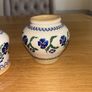 Nicholas Mosse Retired Set of 2 Blue Pansy Bud Vases Image 3