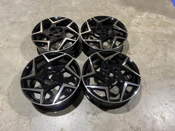 17" Inch Ford Fiesta Alloy wheels 4x108 63.4 TI TDCI ECOBOOST Gloss Black Machined