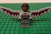 Lego  Falcon Light gray and dark red wings