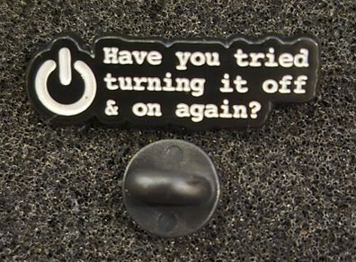 Have you tried !, pin back badge.