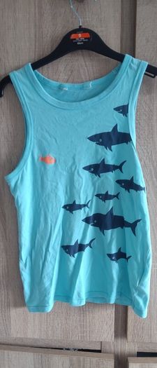 128/135 cm tank top sharks h&m